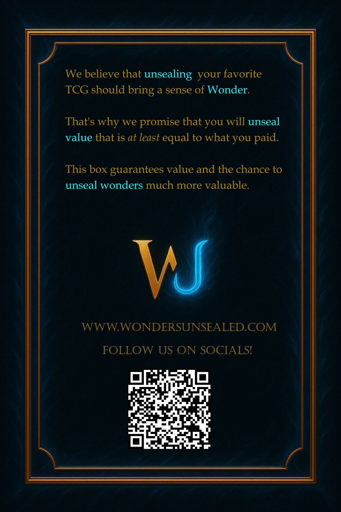 Wonders Unsealed Guaranteed Value Mystery Pack - $50