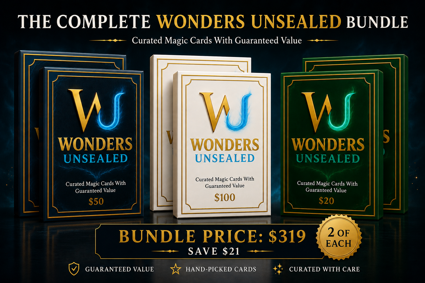 Wonders Unsealed Curated Value Bundle (2 of Each Pack)